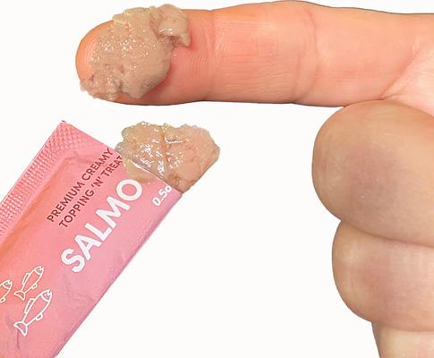 Show full view: Scoochie Pet Squeeze-Up Mixed Variety Pack Premium Creamy Salmon & Chicken Cat Lickable Treats, 0.5-oz tube, case of 16 slide 9 of 10