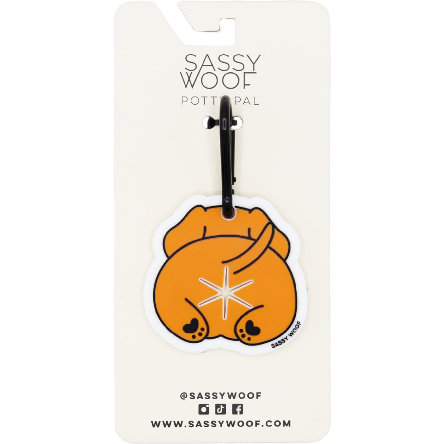 Sassy Woof Potty Pal Dog Poop Bag Holder, Dachshund