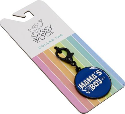 Show full view: Sassy Woof Mama's Boy Dog Collar Tag slide 2 of 5