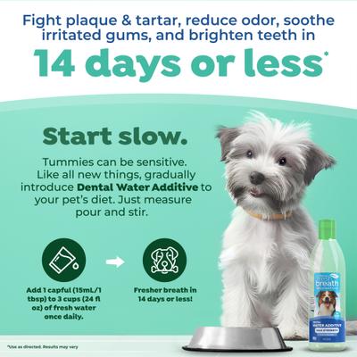 Show full view: TropiClean Fresh Breath Max Strength Dental Water Additive for Dogs, 16-fl oz bottle slide 7 of 12