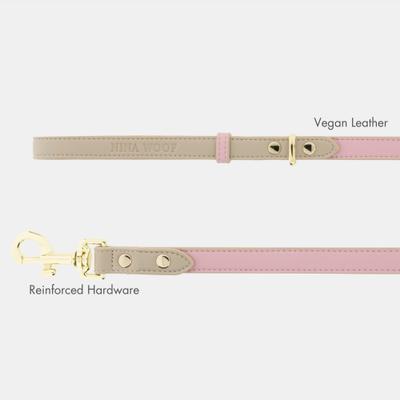 Show full view: Nina Woof Cupertino Dog Leash, Pink, 4-ft long, 1-in wide slide 2 of 8