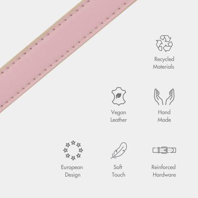 Show full view: Nina Woof Cupertino Dog Leash, Pink, 4-ft long, 1-in wide slide 3 of 8