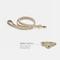 Show in main carousel: Nina Woof Cupertino Dog Leash, Beige, 4-ft long, 1-in wide slide 4 of 9