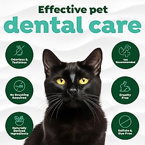 TropiClean Fresh Breath Dental Water Additive for Cats, 16-fl oz bottle