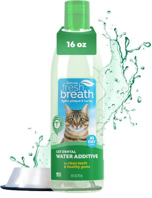 TROPICLEAN Fresh Breath Dental Water Additive for Cats, 16-fl oz