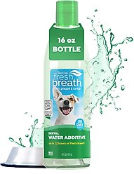 TropiClean Fresh Breath Dental Water Additive for Dogs, 16-fl oz bottle