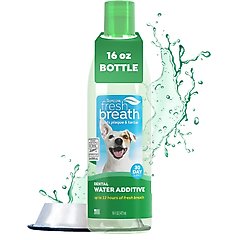 TropiClean Fresh Breath Dental Water Additive for Dogs, 16-fl oz bottle