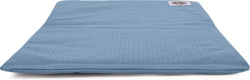 Show full view: Carolina Pet Brutus Tough Chew Resistant Comfort Mat Dog Bed, Blue, Small slide 3 of 9