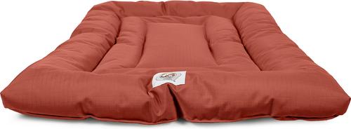 Show full view: Carolina Pet Brutus Tough Chew Resistant Comfort Cushion Dog Bed, Red, Large slide 3 of 8