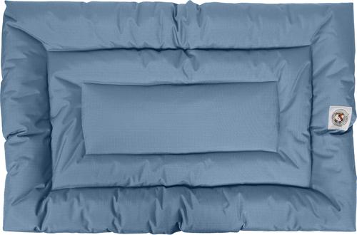 Show full view: Carolina Pet Brutus Tough Chew Resistant Comfort Cushion Dog Bed, Blue, Large slide 4 of 8