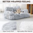 Show in main carousel: MewooFun Calming Dog & Cat Sofa Bed with Removable Cover, 26-in, Gray slide 6 of 7