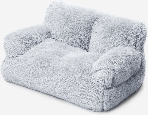 Show full view: MewooFun Calming Dog & Cat Sofa Bed with Removable Cover, 26-in, Gray slide 1 of 7