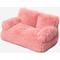Show in main carousel: MewooFun Calming Dog & Cat Sofa Bed with Removable Cover, 26-in, Pink slide 1 of 8