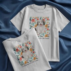 Allisandro Pet Photo & Name Personalized Ultra-Soft T-Shirt, White, 3X-Large slide 2 of 6