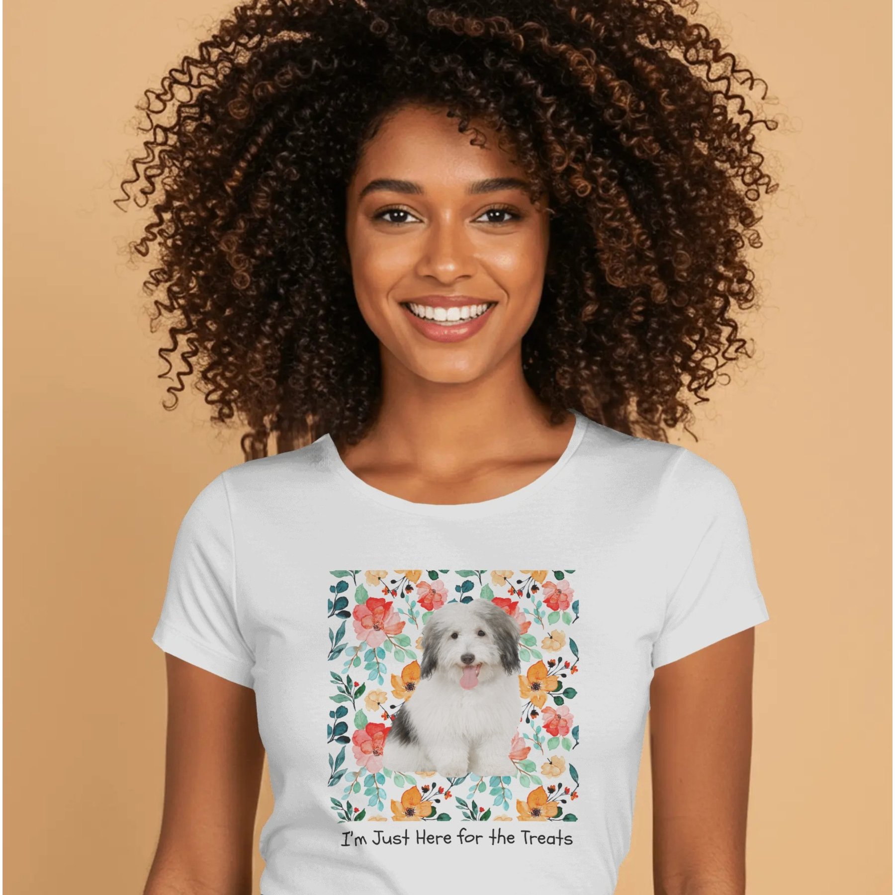 NeoAnimo Pet Photo & Name Personalized Ultra-Soft T-Shirt, White, 3X-Large