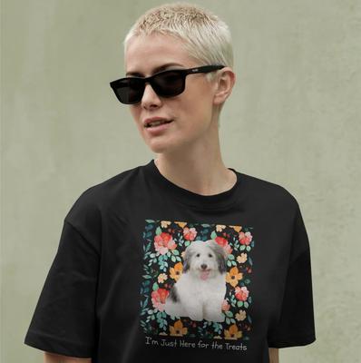 Show full view: Allisandro Pet Photo & Name Personalized Ultra-Soft T-Shirt, Black, Small slide 3 of 7