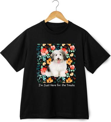 Show full view: Allisandro Pet Photo & Name Personalized Ultra-Soft T-Shirt, Black, Small slide 7 of 7