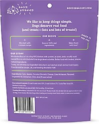 Bocce's Bakery Spiced Cider, Apple, Cheese & Cinnamon Soft & Chewy Dog Treats, 6-oz bag slide 2 of 3