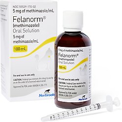 Felanorm (Methimazole) Oral Solution for Cats, 5 mg/mL, 100 mL