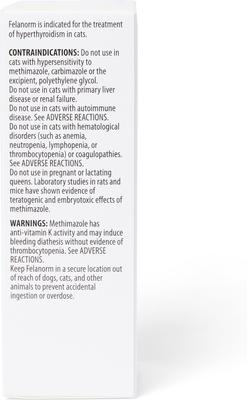 Show full view: Felanorm (Methimazole) Oral Solution for Cats, 5 mg/mL, 30 mL slide 6 of 9