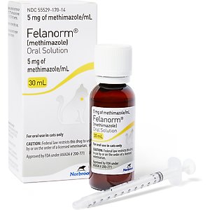 Felanorm (Methimazole) Oral Solution for Cats, 5 mg/mL, 30 mL