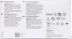 Monoject Insulin Syringes U-40 0.5-in x 28G, 1-cc, 100 syringes slide 2 of 4