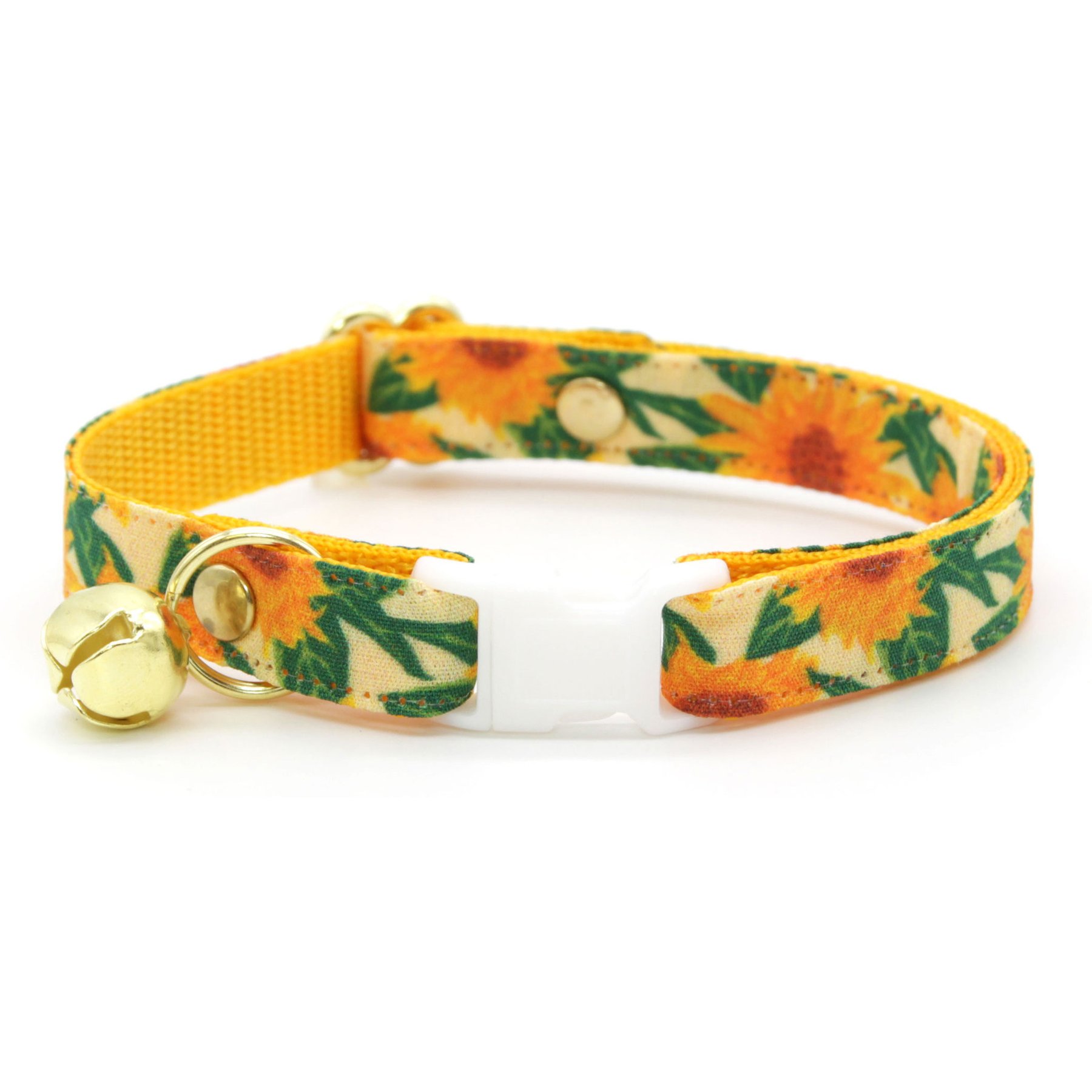 Made By Cleo Sunflowers Cat Collar