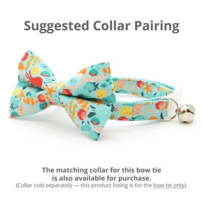 Show full view: Made By Cleo Ocean Life Cat Bow Tie slide 4 of 4