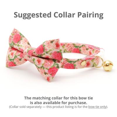 Show full view: Made By Cleo Pretty In Peony Pink Cat Bow Tie slide 3 of 3