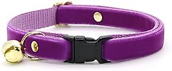 Made By Cleo Velvet Orchid Purple Cat Collar