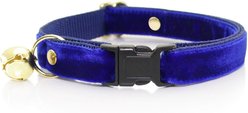 Made By Cleo Velvet Sapphire Blue Cat Collar