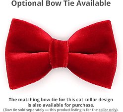 Made By Cleo Velvet Garnet Red Cat Collar slide 2 of 8