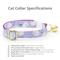 Show in main carousel: Made By Cleo Periwinkle Peony Cat Collar slide 2 of 4