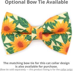 Made By Cleo Sunflowers Cat Collar slide 2 of 4