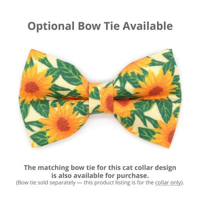Show full view: Made By Cleo Sunflowers Cat Collar slide 4 of 5