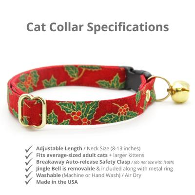 Show full view: Made By Cleo Crimson Berry Cat Collar slide 2 of 4