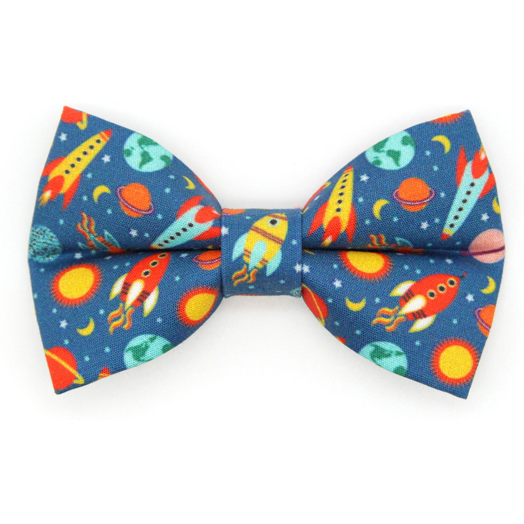 Made By Cleo Retro Rockets Cat Bow Tie
