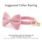 Show in main carousel: Made By Cleo Velvet Ballet Pink Cat Bow Tie slide 3 of 4