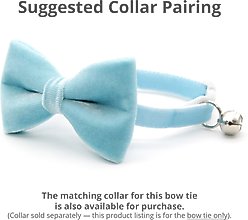 Made By Cleo Velvet Frosty Blue Cat Bow Tie slide 2 of 4