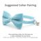 Show in main carousel: Made By Cleo Velvet Frosty Blue Cat Bow Tie slide 4 of 4