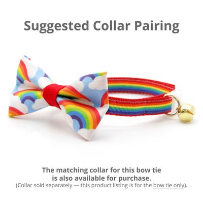 Show full view: Made By Cleo Rainbow Magic Cat Bow Tie slide 4 of 4