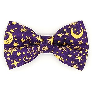 Made By Cleo Moonlight Purple Cat Bow Tie
