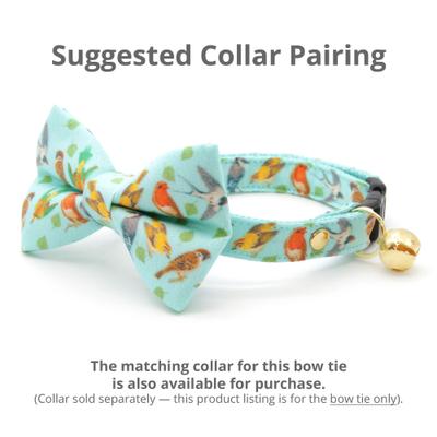 Show full view: Made By Cleo Birds of a Feather Cat Bow Tie slide 4 of 4