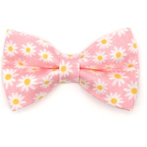Made By Cleo Daisies Pink Cat Bow Tie
