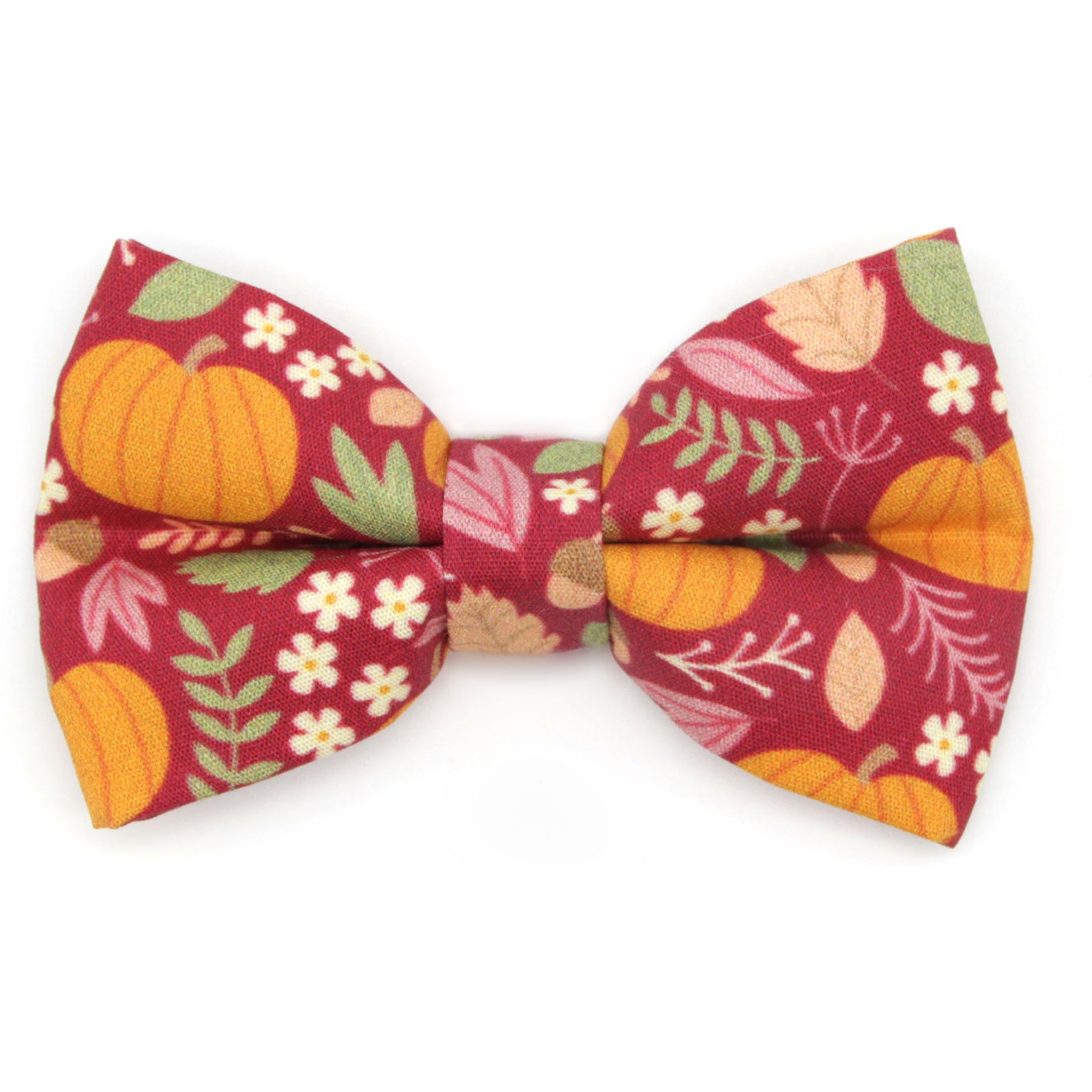 Made By Cleo Pumpkin Patch Cranberry Cat Bow Tie