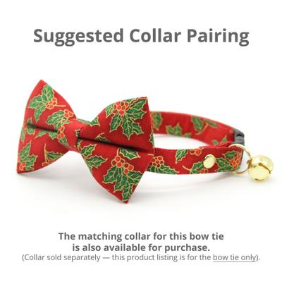 Show full view: Made By Cleo Crimson Berry Cat Bow Tie slide 3 of 3