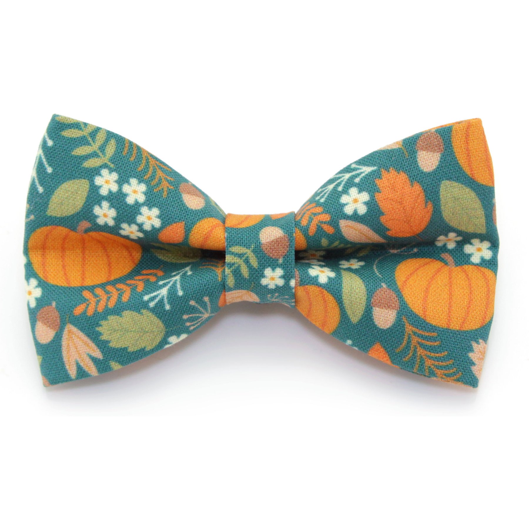 Made By Cleo Pumpkin Patch Teal Cat Bow Tie
