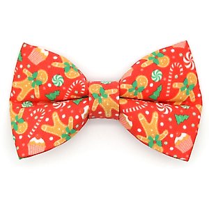 Made By Cleo Christmas Treats Red Cat Bow Tie