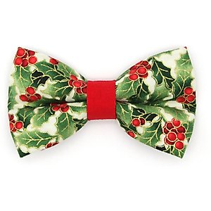 Made By Cleo Holiday Holly Cat Bow Tie