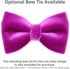 Made By Cleo Velvet Orchid Purple Cat Collar slide 2 of 3